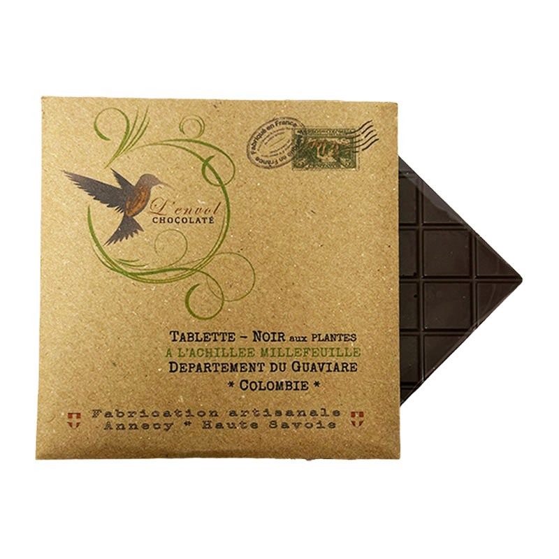 Tablette noir à l'Achillée Millefeuille